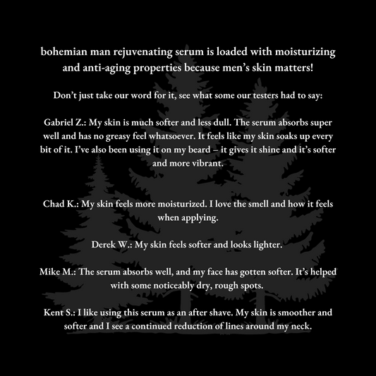 bohemian man rejuvenating serum
